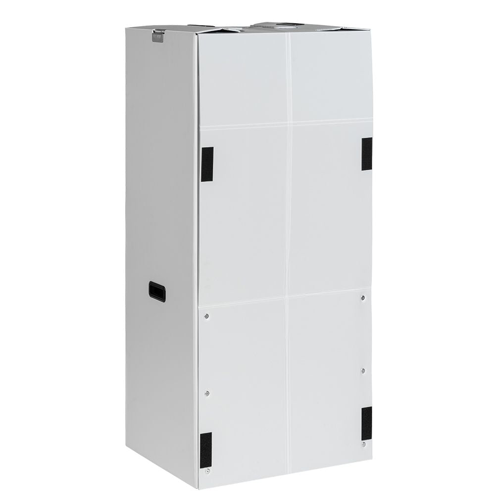 Kleiderbox geöffnet mit Kleiderstange - Anzüge und Kleider hängend transportieren