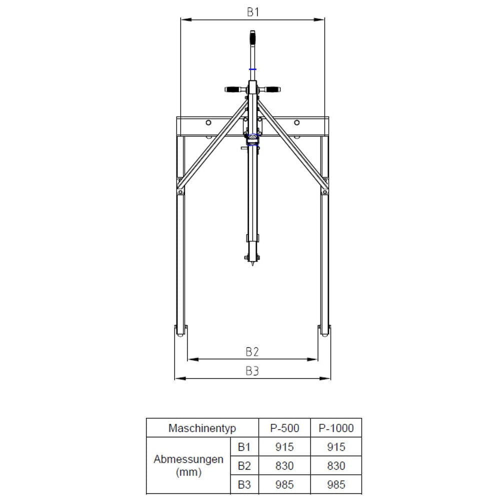 Werkstattkran Steinbock, TK 500 kg